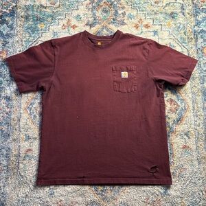 Carhartt DISTRESSED Blank Pocket T-shirt Medium